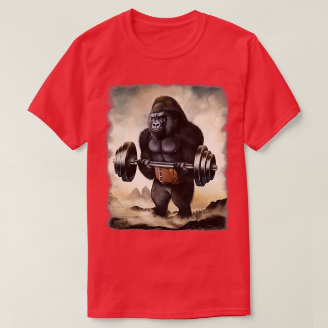T-shirt Formation Muscle de Gorille Poids (Design devant)