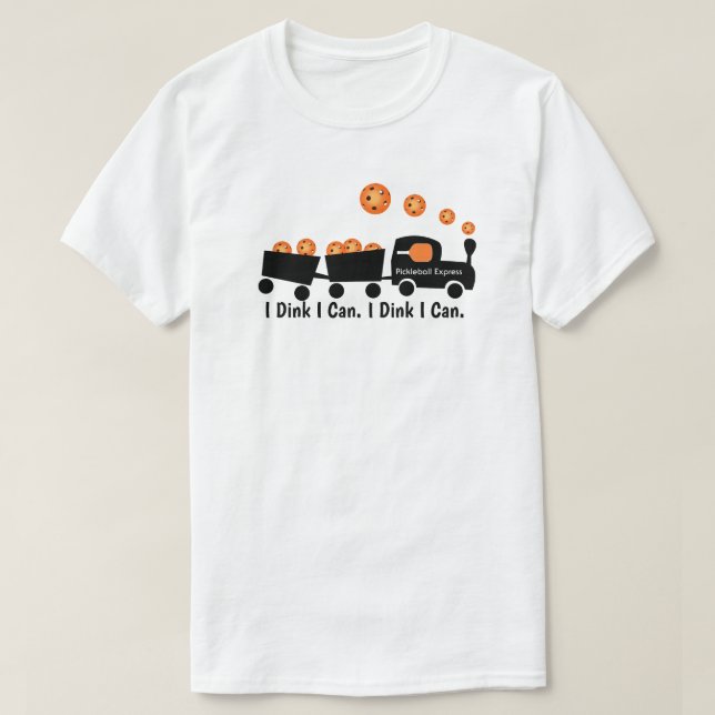 T-shirt Formation Pickball Je Dink Je Peux Orange Ball (Design devant)