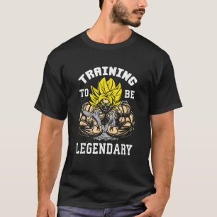 T-shirt Formation Pour Être Légendaire Anime Gym Motivat