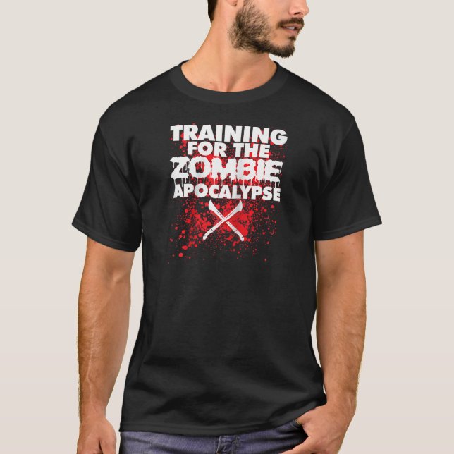 T-shirt Formation pour Zombie Apocalypse drôle Zombie Hu (Devant)