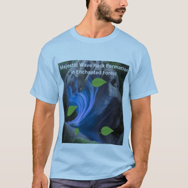 T-shirt Formation rocheuse majestueuse en forme de vague d (Devant)