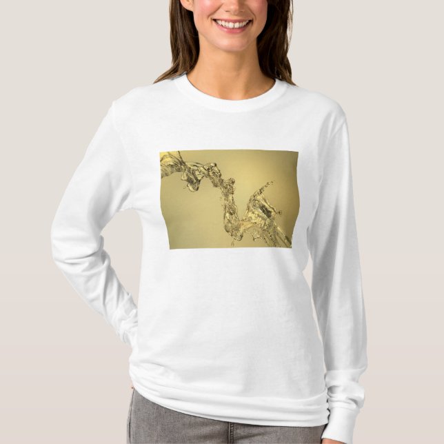 T-shirt Forme abstraite constituée en éclaboussant l'eau (Devant)