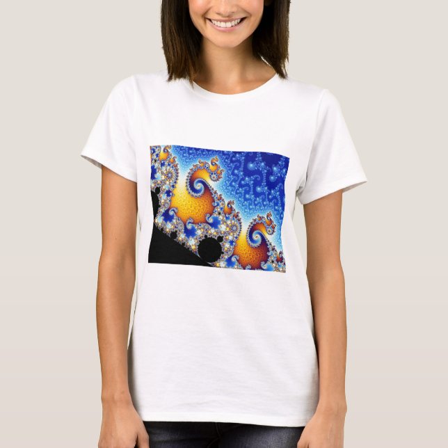 T-shirt Forme bidimensionnelle réglée de fractale de (Devant)