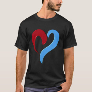 T-shirt Forme cardiaque