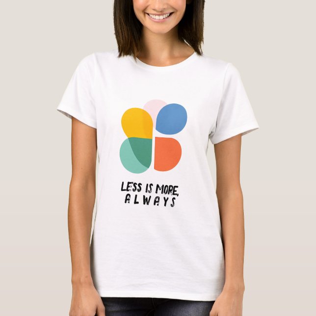 T-shirt Forme colorée Abstraite moderne (Devant)