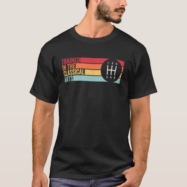 T-shirt Formé dans les arts classiques 5 vitesses Boîte ma (Devant)