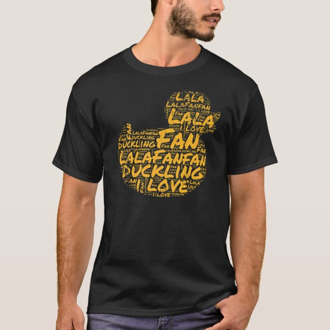 T-shirt Forme de canard avec inscriptions Lalafanfan (Devant)