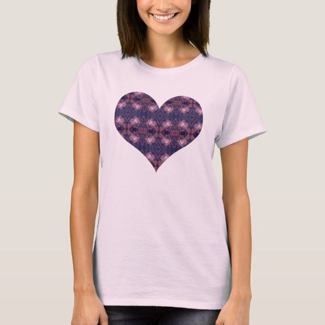 T-shirt Forme de coeur avec un motif frais (Devant)