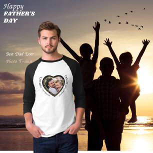 T-shirt Forme de coeur photo papa