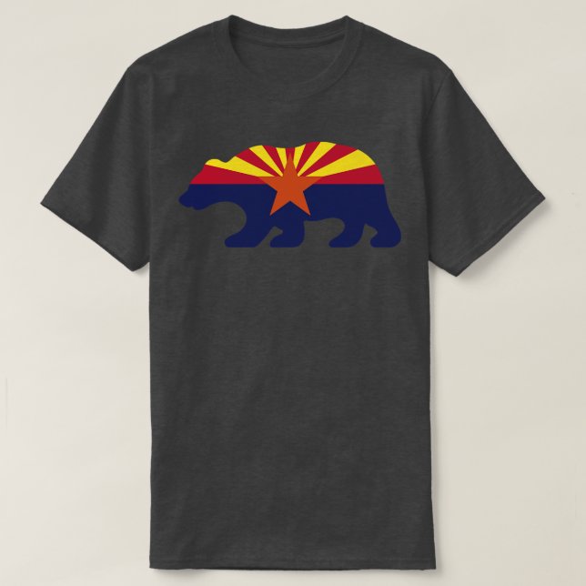 T-shirt Forme de l'ours drapeau de l'Arizona (Design devant)