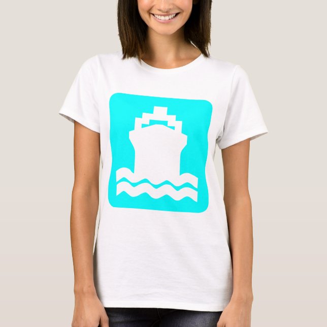 T-shirt Forme de navire - Blanc (Devant)