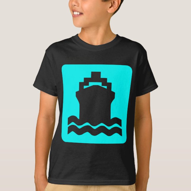 T-shirt Forme de navire - Blanc (Devant)