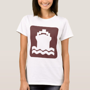 T-shirt Forme de navire - Brown foncé