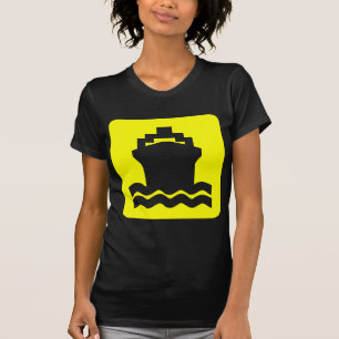 T-shirt Forme de navire - Jaune