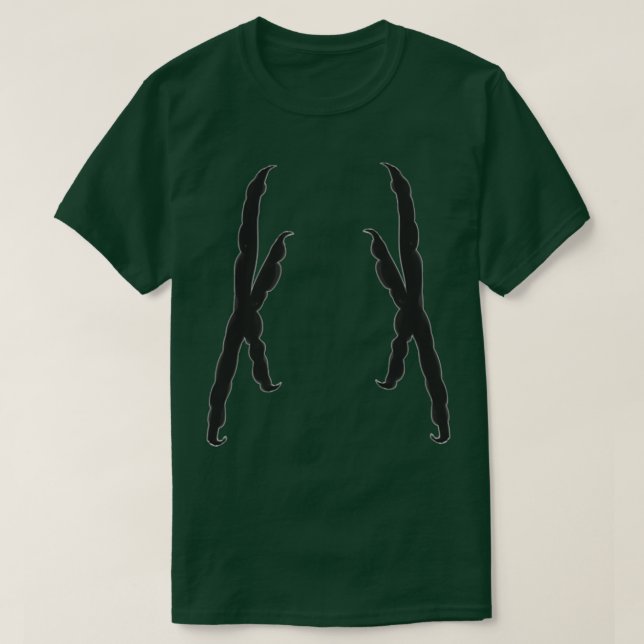 T-shirt Forme de pied de perroquet (Design devant)