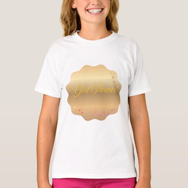 T-shirt Forme de puissance de fille (Devant)
