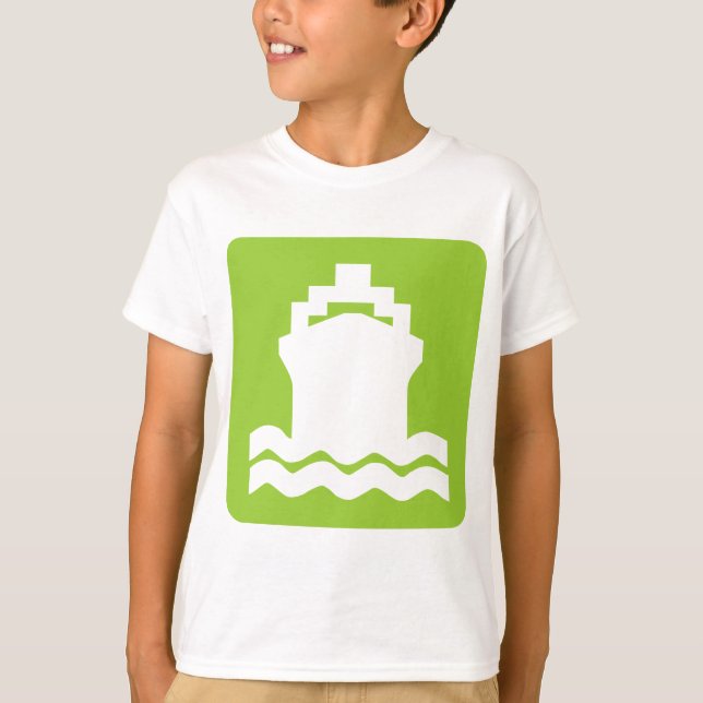 T-shirt Forme du navire - Martian Green (Devant)