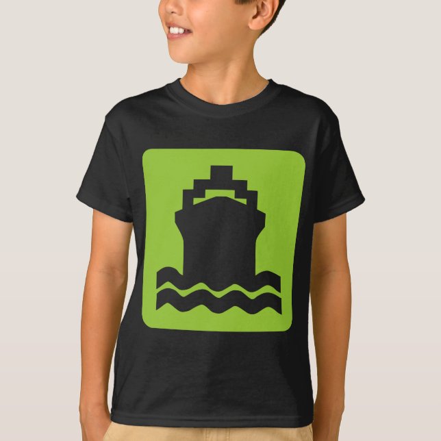 T-shirt Forme du navire - Martian Green (Devant)