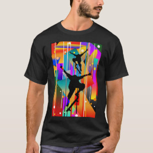 T-shirt Forme Géométrique Skateboard Abstrait