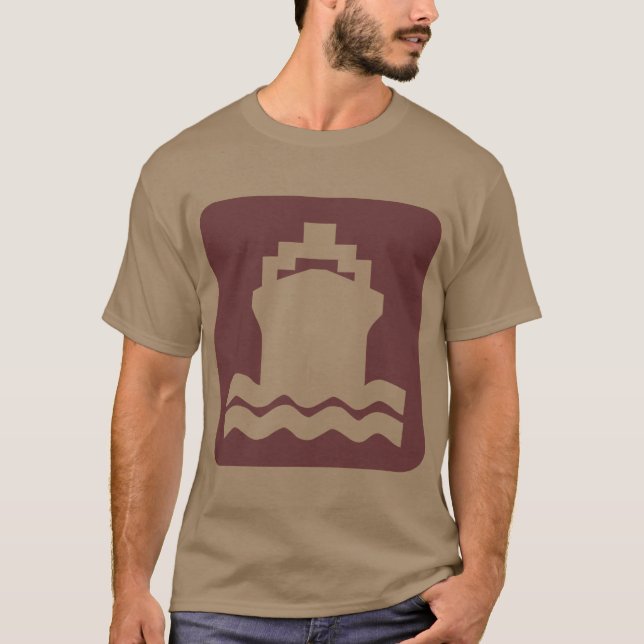 T-shirt Forme impeccable - Marron foncé (Devant)