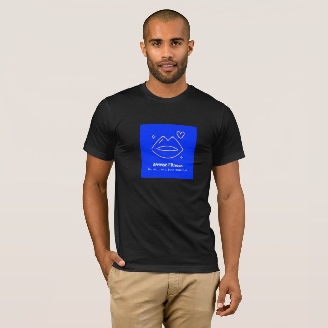 T-shirt Forme physique africaine (Devant entier)