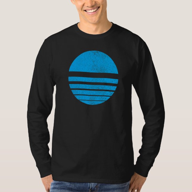 T-shirt Formes circulaires géométriques découpées Lignes D (Devant)