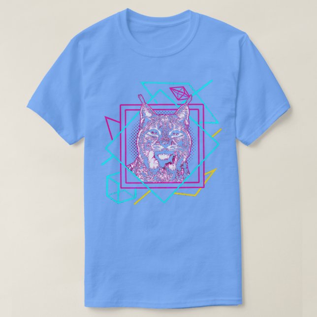T-shirt Formes colorées géométriques Lynx (Design devant)