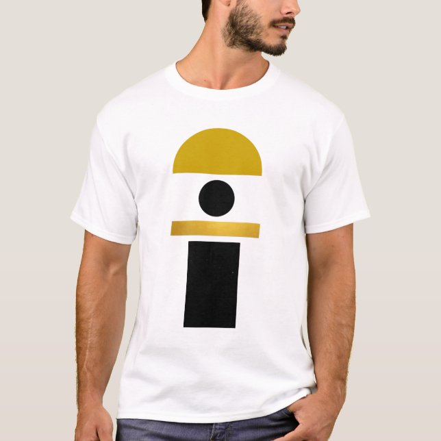 T-shirt Formes de saumons Abstraits modernes (Devant)