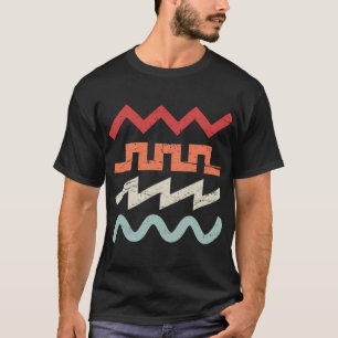 T-shirt Formes d'onde synthétiques rétro