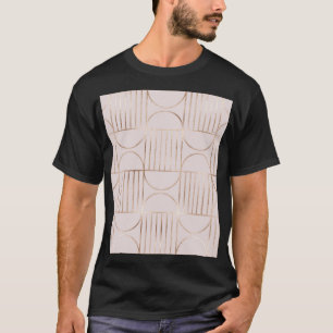 T-shirt Formes d'or : motif moderne du milieu du siècle.