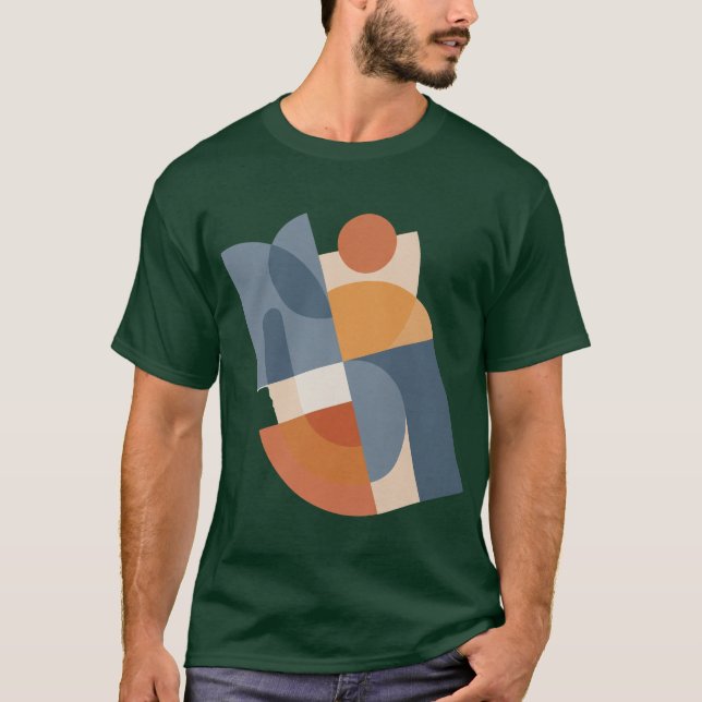 T-shirt Formes Géométriques Abstraites Modernes (Devant)