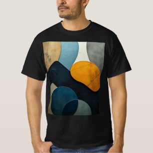 T-shirt Formes Géométriques Abstraites Modernes Art Textur