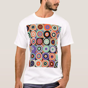T-shirt Formes géométriques, Conception Vintage Abstraite.