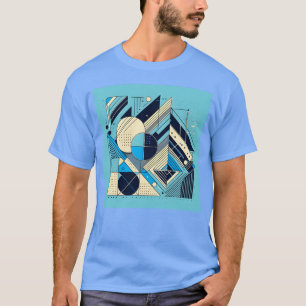 T-shirt Formes géométriques minimalistes Style Rétro vinta