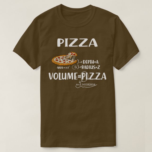 T-shirt Formes mathématiques Pizza Funny Enseignant mathém (Design devant)