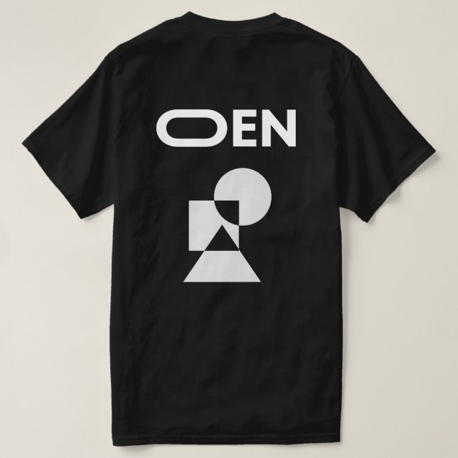 T-shirt Formes opaques Oen (Design dos)
