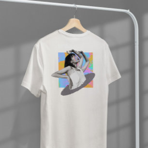 T-shirt Formes psychédéliques Collage fille