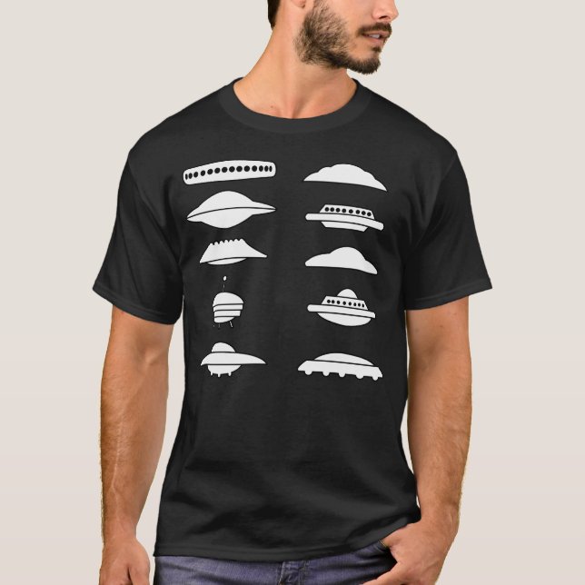 T-shirt Formes Ufo Classiques (Devant)