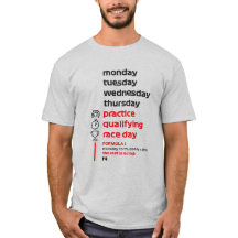 FORMULA 1 RACE WEEK WHITE