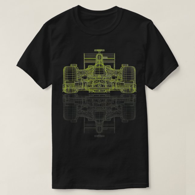 T-shirt Formula Racing Car Blueprint Mechanical Engineer R (Design devant)