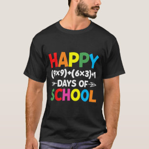 T-shirt Formule 100 Jours De L'École Fun Math Enseignant 1