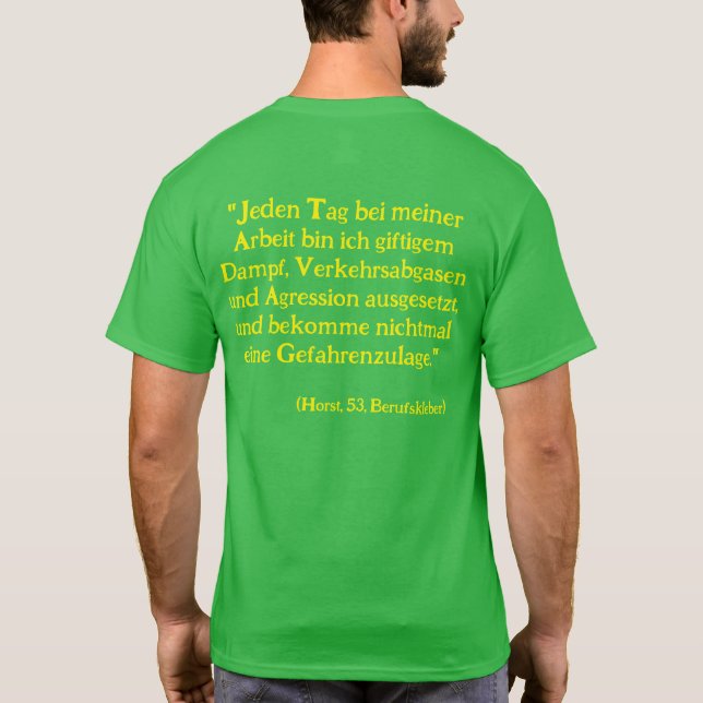 T-shirt Formule anti-verte (Dos)