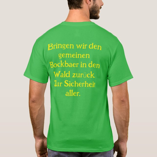 T-shirt Formule anti-verte (Dos)