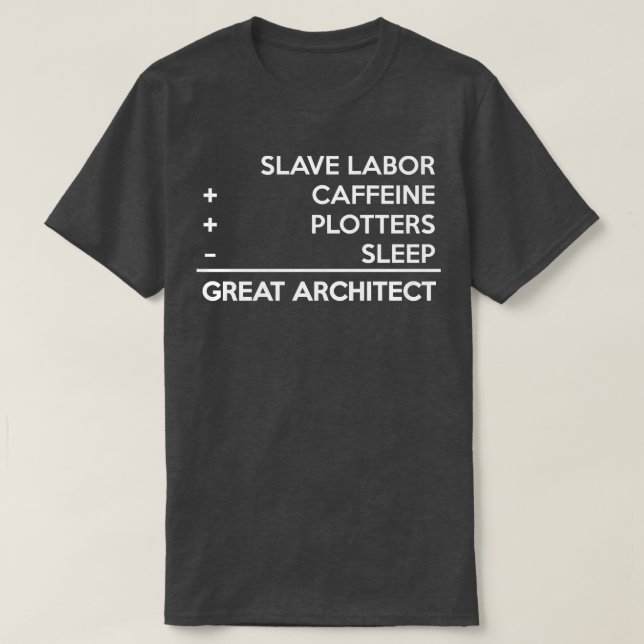 T-shirt Formule architecte (Design devant)