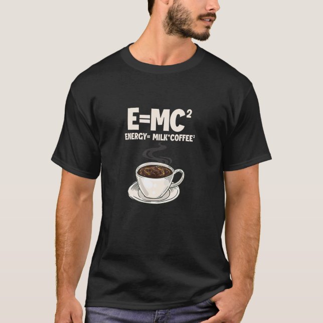 T-shirt Formule café Science EMC Energy Milk Coffee (Devant)