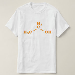 T-shirt Formule chimique moléculaire d'éthanol d'alcool