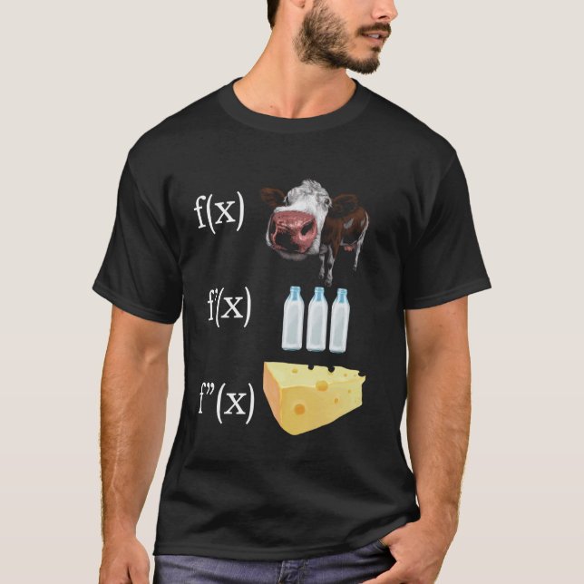 T-shirt Formule de fromage Humour mathématique (Devant)