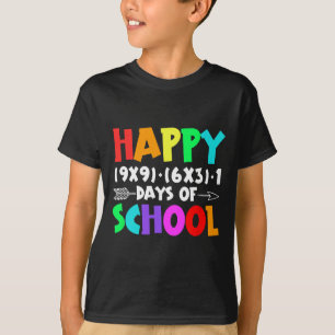 T-shirt Formule de maths drôle 100 jours d'école fille gar