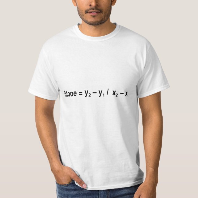 T-shirt Formule de pente Math Mathématique Physique (Devant)
