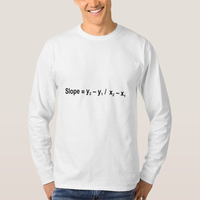 T-shirt Formule de pente Math Mathématique Physique (Devant)